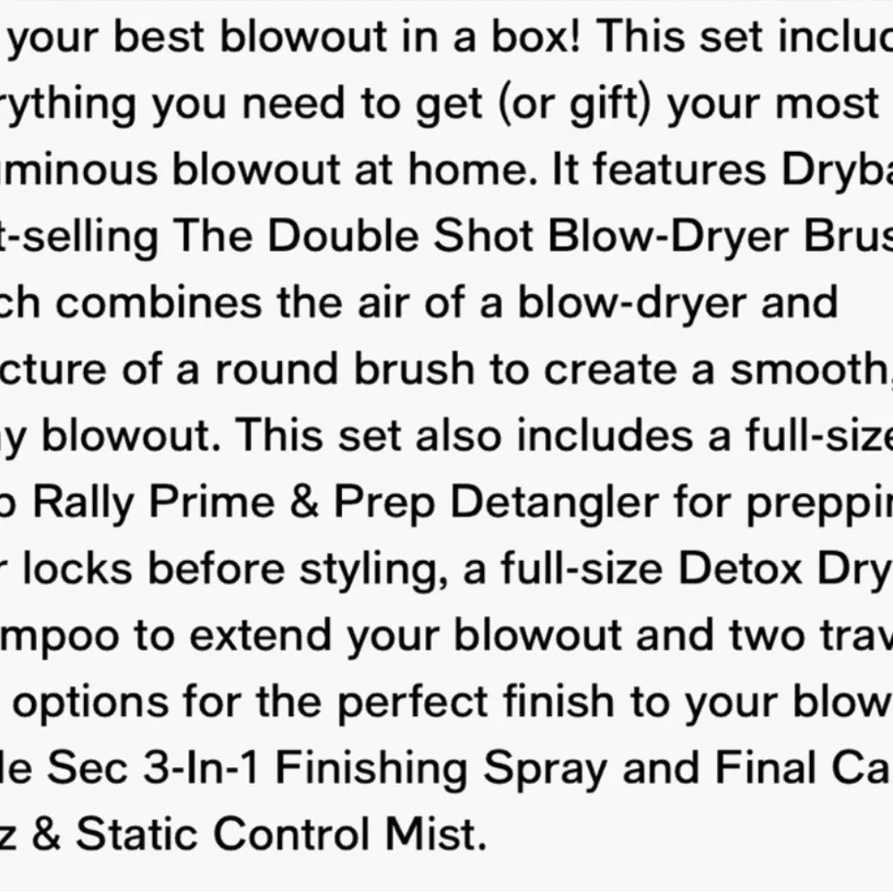 Drybar You Had Me At blowout set NEW